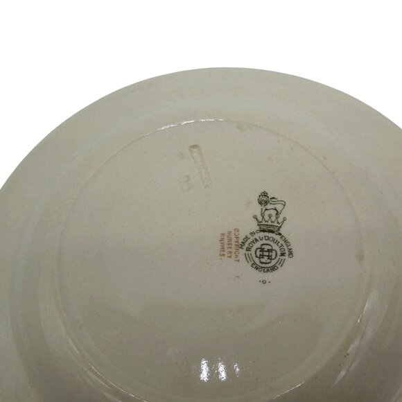 ROYAL DOULTON Nursery Rhyme Plate Set 1940s England Vintage - Picture 9 of 10